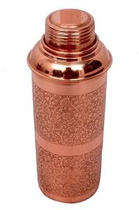 ขวดน้ำทองแดงขนาด500มล. หรูหราพร้อมภาชนะใส่เครื่องดื่มดีไซน์ล่าสุด - Product Image 3