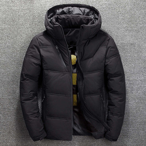 Chaqueta acolchada de hombre con logotipo personalizado de alta calidad, abrigo de plumón de pato recortado de invierno con oferta de fabricante de ropa de diseñador - Product Image 5