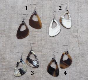 Pendientes de Cuerno de Búfalo para Niñas, Pendientes de Cuerno Natural para Mujer, Joyería de Cuerno de Alta Calidad - Product Image 2