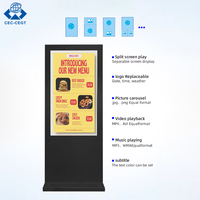 Pantalla LCD Digital Vertical para Exteriores con Soporte de Piso, Resistente al Agua IP65, de Alto Brillo para Uso en Ascensores, Marca ZDHQ