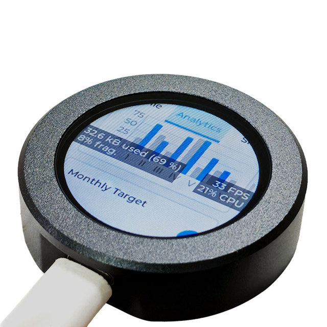 ESP32-S3 development board with 1.28-inch circular LCD screen/touch screen sensor LCD development board