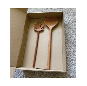 Hot Selling Natural Wooden <b>Kitchen</b> Spoon Solid Spoon Cooking <b>Utensils</b> - Product Image 1