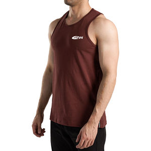 Camiseta sin mangas de poliéster para hombre, Camisa sin mangas de fibra Natural ecológica, tela ligera transpirable, perfecta para ropa de calle de verano - Product Image 1