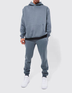 Survêtements pour hommes en molleton respirant imprimé à l'écran, personnalisables, mode streetwear surdimensionnée, 100% coton - Product Image 1