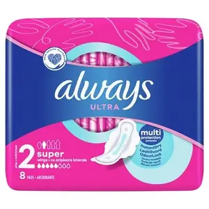 Serviettes hygiéniques originales Always Ultra Night Day Discreet Maxi Overnight Nursing Pads 100% coton naturel ultra fin respirant - Product Image 4