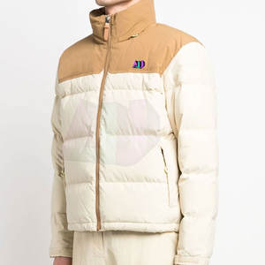 Chaqueta de invierno acolchada transpirable ligera para hombre con cuello levantado y logotipo frontal Moda informal para una calidez moderna - Product Image 5