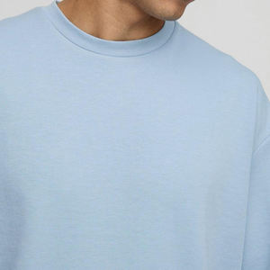 Camiseta de gran tamaño de algodón 100% con logotipo personalizado para hombre, camiseta de media manga de peso pesado para hombre - Product Image 3