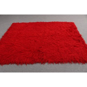 5.2x7 ft Vintage Area Rug, <b>Red</b> Gray Turkish Floral <b>Wool</b> Rug - Product Image 3