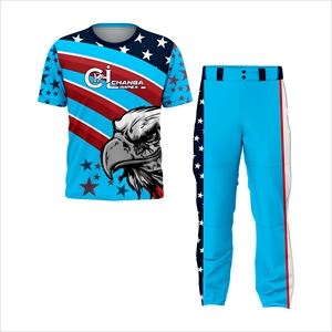 Uniformes de softball personnalisés OEM en gros, maillots unisexes sublimés, ensemble complet, respirants, séchage rapide, poches, 100% polyester, durables - Product Image 1