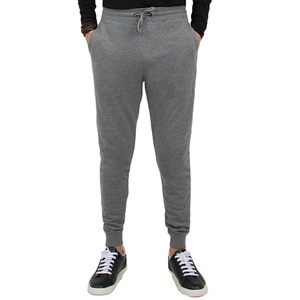 Casual Men Slim Fit Breathable Anti-Wrinkle Pockets <b>Drawstring</b> Midweight Embroidered Sweatpants Canvas Fabric Wholesale Winter - Product Image 1