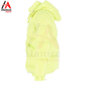 Chaqueta acolchada de lona cálida de invierno con cierre de cremallera y cuello levantado de Color personalizado para hombre con bolsillos primavera - Product Image 3