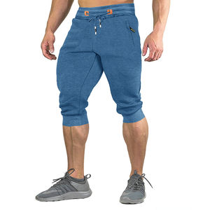 Meilleure vente en gros de pantalons de course courts pour hommes pantalons de gym confortables pantalons de sport décontractés sous le genou pantalons élégants - Product Image 1