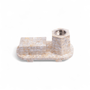 Elegante juego de quemador Bakhoor de lujo Soporte de incienso de madera de nácar con bandeja y caja de almacenamiento para uso aromático - Product Image 2