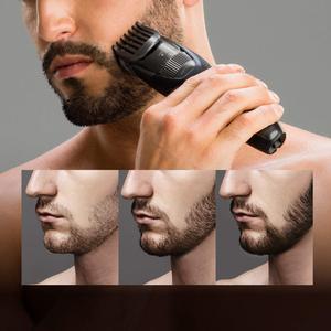Recortadora de Barba Recargable de Acero Inoxidable para Uso en Seco/Húmedo para Hombres, Peine de Ajuste Rápido, Impermeable IPX7, Funcionamiento en Francés para Barberos - Product Image 6