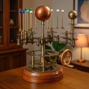 Orrery pulido de lujo de calidad superior con engranajes planetarios giratorios para entusiastas de la astronomía disponible para precio de exportación - Product Image 2