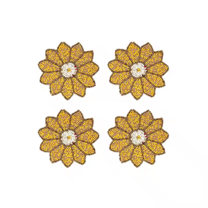 Sous-verres perlés attrayants 2025 forme de fruits uniques ensemble de sous-verres perlés multicolores pour jus de fruits verres tasses sous-verres de perles - Product Image 3