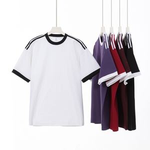 เสื้อยืดผู้ชายทันสมัยมีโลโก้ออกแบบได้ตามต้องการเสื้อยืดคอตตอนทรงลูกเรือสี100% 240กรัม - Product Image 1