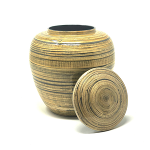 Wholesaler Manufacture Spun Bamboo Cremation Urn for Ashes ODM Bamboo Urn Decorative From Vietnam - Product Image 4