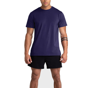 T-shirt en coton pour homme T-shirt basique confortable et respirant pour un usage quotidien décontracté Fi, tissu doux au toucher Léger - Product Image 5