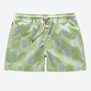 Pantalones cortos deportivos de secado rápido personalizados para hombre, ropa de baño informal sólida estampada, pantalones cortos de Surf al por mayor - Product Image 1