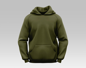 Sweat-shirt à capuche vierge unisexe en gros, personnalisable avec logo imprimé/brodé, marque privée, pour hommes, avec poche - Product Image 6