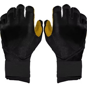 Gants de frappe en cuir personnalisés très demandés pour jeunes et adultes, doux, confortables, avec logo personnalisé, pour le baseball et le softball. - Product Image 1