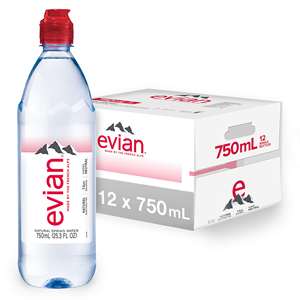 Evian Natural Spring <b>Water</b> 100% Pure ISO Certified Premium Bottles 33.8 Fl Oz (Pack of 12) for Daily Use - Product Image 3
