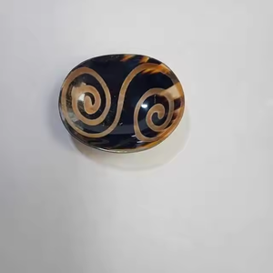 Bol en corne de boeuf fait à la main unique Bol durable et écologique pour la maison et l'affichage de table Couverts Buffalo Vente par crescent crafts - Product Image 3