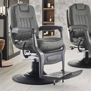 Silla de peluquería Premium para hombre, respaldo reclinable, Industrial elevador hidráulico, silla de peluquero - Product Image 3