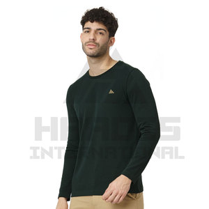 T-shirt à manches longues de qualité supérieure pour T-shirt léger pour hommes T-shirt à manches longues de couleur unie - Product Image 5