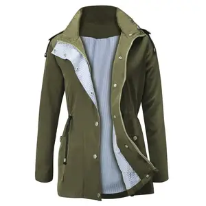 Manteau de pluie en Polyester avec revêtement PVC pour homme, imperméable, Double couche, Style ficelle, fermeture éclair, unisexe, OEM, PVC