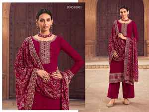 Nuevo Heavy Blooming Georgette Bottom Stanton Seda bordada Kurtis Dupatta Trabajo completo Salwar Kameez Ropa India pakistaní - Product Image 4