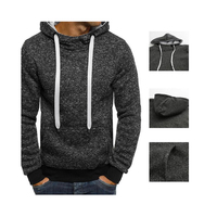 Sweat-shirt à capuche personnalisé de haute qualité, imprimé en sérigraphie, avec cordon de serrage, respirant et imperméable, design automnal