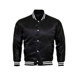 Customized Breathable High Quality Lettermen Plain Baseball Satin <b>Jackets</b> - Product Image 1
