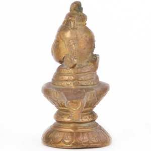 Estatua de latón indio hecho a mano para decoración del hogar, escultura de Mukha Linga antigua de Shiva, artículos de regalo, tamaño: 10x7 cm SBF-186 - Product Image 5