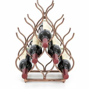 Porta Botellas de Vino de Metal Personalizado, Estilo Antiguo, de Cobre, para Mesa o Encimera, Decoración para Bar en Casa - Product Image 5