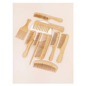 Peine de madera hecho a mano personalizado, moderno, último acabado natural ecológico hecho en La India para peinar el cabello - Product Image 5