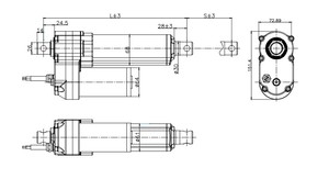 Linear Actuator <strong>12V</strong> 7000N <strong>DC</strong> Brush <strong>Motor</strong> IP65 Waterproof Electric Actuator Metal Gear Stainless Steel Shaft Low Noise - Product Image 6