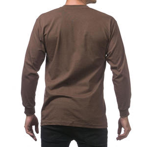 เสื้อยืดแขนยาวผ้าฝ้าย100% สำหรับผู้ชายเสื้อยืดปรับสีได้สำหรับฤดูใบไม้ผลิ2024ฤดูร้อน - Product Image 2