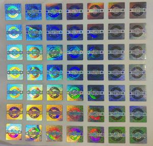 Etiqueta Holográfica Plateada Ecológica de PET, Impresión Térmica Duradera, Código de Barras, Función de Raspar, Forma Ovalada, Embalaje Láser - Product Image 1