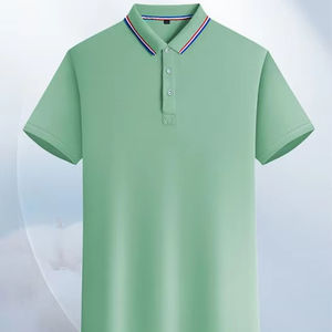 Vêtements de travail personnalisés OEM polos personnalisés logo imprimé vêtements de travail en pur coton T-shirts à manches courtes - Product Image 1