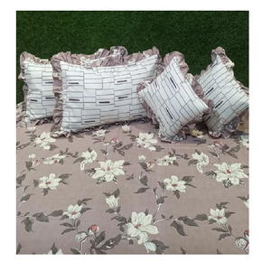 Housse de coussin en lin de coton naturel de luxe de haute qualité ensemble de literie d'approvisionnement d'usine avec quatre attaches d'angle certificat GOTS - Product Image 1
