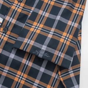 Aristino Men's Summer 100% Cotton Striped <b>Dress</b> <b>Shirts</b> Workwear Style Quick Dry Breathable <b>Short</b> <b>Sleeve</b> Mandarin Collar HOT SALE - Product Image 3