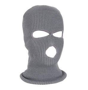 Masque de ski en tissu uni personnalisé, bonnet balaclava avec trous pour les yeux, bonnet beanie - Product Image 5