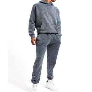 Top trending Men Acid Wash Sweatsuit alta exigencia última llegada cómodo Anti-encogimiento sostenible Acid Wash Sweatsuit - Product Image 5