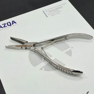 Pince à extensions de cheveux en acier inoxydable, outil de sertissage professionnel pour micro-anneaux et nano-anneaux, pour salon et usage domestique - Product Image 3