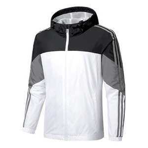 Nouveau Style haute qualité grande taille vestes printemps automne course vêtements de Sport veste mince à capuche coupe-vent extérieur veste pour hommes - Product Image 4