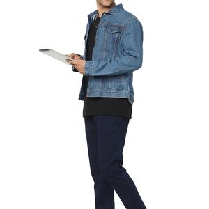 Vente directe usine – Veste en jean pour homme avec logo personnalisé – Confortable, qualité supérieure, manches longues – Collection 2026 - Product Image 4