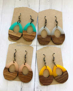 Pendientes de resina hechos a medida multicolores Vintage de la mejor calidad, joyería de moda de boda de tendencia superior a bajo precio Falak World Export - Product Image 6