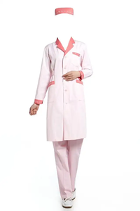 Uniforme de personal de hospital hecho de tela de algodón, poliéster y Spandex de gran venta en color y tamaños personalizados para enfermera de mujer - Product Image 2
